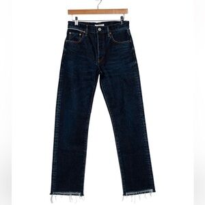 NWT Moussy Vintage inkster straight jeans in dark blue wash
